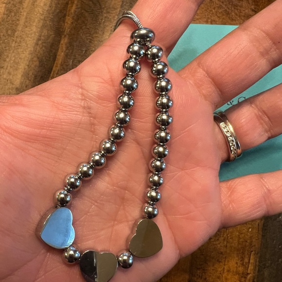 Tiffany & Co. Heart Tag Bracelet - Silver, Blue and Pink - Picture 5 of 8